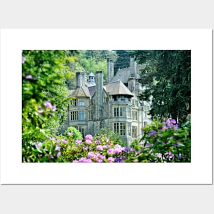 Rhododendrons in bloom near Cragside House - Northumberland, UK Posters and Art